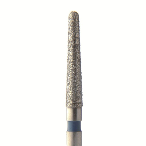 Стоматорг - Бор алмазный 852 014 FG, синий, 5 шт. Форма: конус с закругленным концом