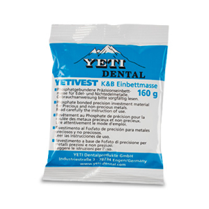 Стоматорг - YETI vest - фосфатная точная паковочная масса (25 x 160 г ) .