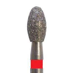 Стоматорг - Бор алмазный SL833F.FG.018, красный, 25 шт. Форма: яйцо