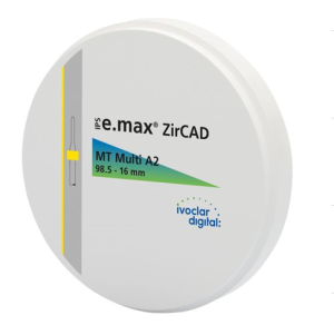 Стоматорг - Диск CAD/CAM из диоксида циркония IPS e.max ZirCAD MT Multi, цвет A1 , размер 98.5, толщина  16 мм