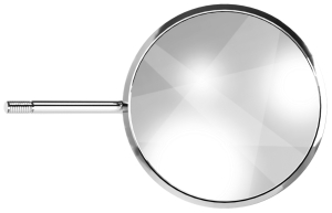 Стоматорг - Зеркало без ручки, не увеличивающее, родиевое, диаметр 40 мм ( №9), 1 шт