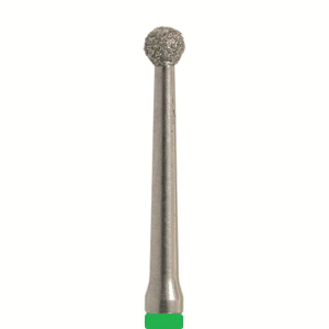 Стоматорг - Бор алмазный 801L 012 FG, зеленый, 5 шт. Форма: шар