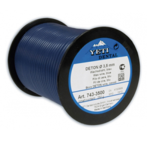 Стоматорг - Восковая проволока DETON, D=2,5 мм, средняя  твердость, синяя, 250 г.