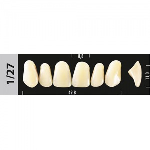 Стоматорг - Зубы Major A3,5  1/27 фронтальный верх, 6 шт (Super Lux).