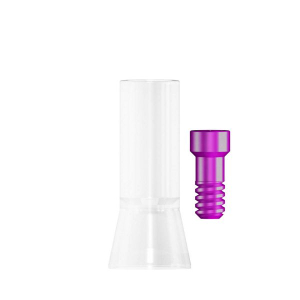 Стоматорг - Пластиковый вклеиваемый колпачок MedentiBASE, длинный, включая винт для моделирования, 0-28-17