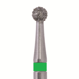 Стоматорг - Бор алмазный 801 023 FG, зеленый, 5 шт. Форма: шар