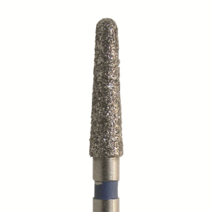 Стоматорг - Бор алмазный 850 016 FG, синий, 5 шт. Форма: конус с закругленным концом