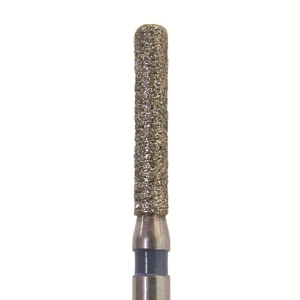 Стоматорг - Бор алмазный 842 016 FG, синий, 5 шт. Форма: цилиндр с закругленным концом
