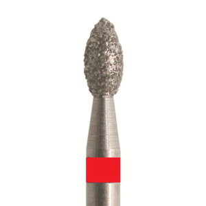 Стоматорг - Бор алмазный 831 016 FG, красный, 5 шт. Форма: бутон
