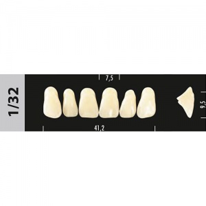 Стоматорг - Зубы Major A3,5  1/32 фронтальный верх, 6 шт (Super Lux).