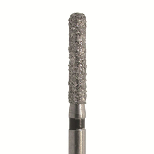 Стоматорг - Бор алмазный 883 016 FG, черный, 5 шт. Форма: цилиндр с закругленным концом