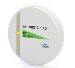 Стоматорг - Диск CAD/CAM из диоксида циркония IPS e.max ZirCAD LT, цвет 1, размер 98.5, толщина 16 мм