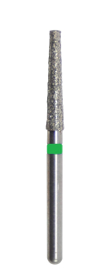 Стоматорг - Бор алмазный 848 018 FG, зеленый, 5 шт. Форма: конус с закругленным концом