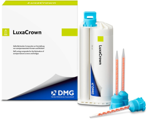 DMG LuxaCrown композит химического отверждения , цвет A2, картридж 50 мл, 15 насадок. 