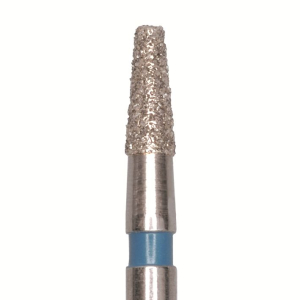 Стоматорг - Бор алмазный 845 009 FG, синий, 5 шт. Форма: конус с плоским концом