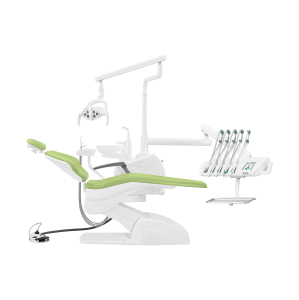 Установка стоматологическая Fengdan QL2028 (Pragmatic) с микромотором с верхней подачей с мягкой обивкой цвет М07 зеленый - Fengdan