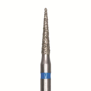 Стоматорг - Бор алмазный SL858.FG.014, синий, 25 шт. Форма: конус с заостренным концом
