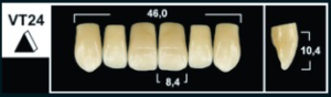 Стоматорг - Зубы Yeti D3 VT24 фронтальный верх (Tribos) 6 шт.