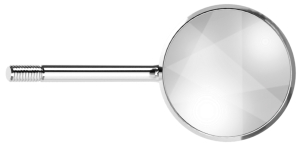Стоматорг - Зеркало без ручки, не увеличивающее, родиевое, диаметр 22 мм ( №4 ), 20 штук