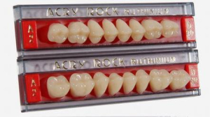 Стоматорг - Зубы AcryRock планка из 8 зубов жеват.низ. D-45, цвет B1