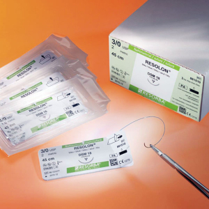 Стоматорг - Шовный материал Резолон DS 13, 1 EP 5-0 USP, 0.45 м, 3 , 36 шт/уп