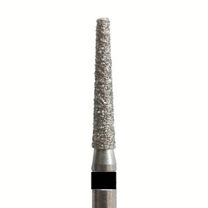 Стоматорг - Бор алмазный 847 012 FG, черный, 5 шт. Форма: конус с усеченным концом