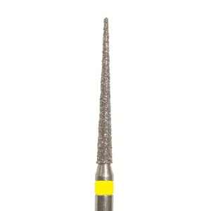 Стоматорг - Бор алмазный 859L 014 FG, желтый, 5 шт. Форма: игла