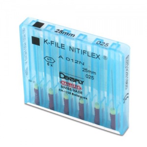 Стоматорг - K-File Nitiflex N15/40 L25 6 шт. - каналорасширитель ручной супергибкий из NiTi сплава