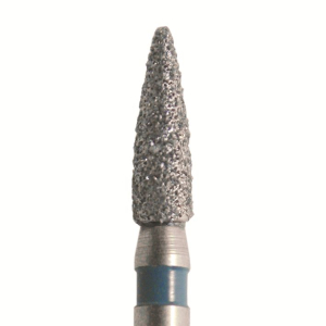 Стоматорг - Бор алмазный 861 012 FG, синий, 5 шт. Форма: цилиндр с заостренным концом