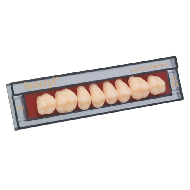 Стоматорг - Зубы Ivocryl Набор из 8 зубов A-D жеват.верх. 32 A2.           