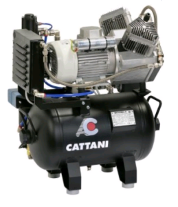 Компрессор Cattani на 2 установки, 2 цилиндра,  ресивер 30 л - Cattani