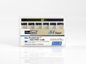 DiaDent Group International Штифты бумажные 04 №40, с миллиметровой маркировкой , 100 шт. (DiaDent)