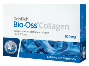 Стоматорг - Костный материал :Bio-Oss Collagen, гранулы 100 mg  натуральный костнозамещающий материал с добавлением коллагена.