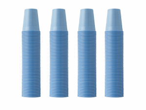 Стаканы одноразовые окрашенные и неокрашенные, емкостью 200 мл, 100 шт. голубые (Euronda)