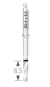 Стоматорг - Сверло NAVI  Ø 2,0 мм. Длина 8 мм .