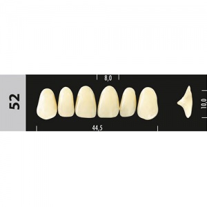 Стоматорг - Зубы Major A1  52 фронтальный верх, 6 шт (Super Lux).
