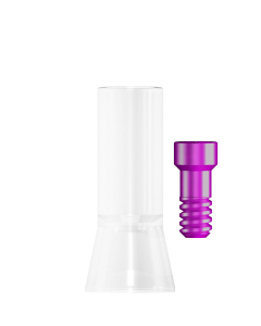 Стоматорг - Пластиковый вклеиваемый колпачок MedentiBASE, длинный, включая винт для моделирования