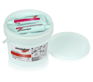 Zetalabor + Indurent gel  - С-силикон 5 кг+2 х60 гр (масса + катализатор) для использования в зуботехнической лаборатории.