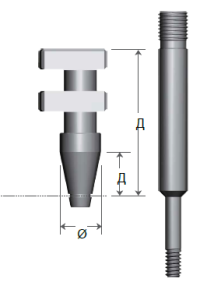 Стоматорг - Трансфер слепочный для открытой ложки диаметр 4.0 мм, длина 12 мм, без шестигранника, узкая линейка.