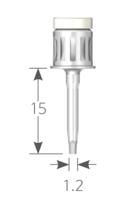 Стоматорг - Ключ для винтов ручной, длина рабочей части - 15 мм, диаметр 1.2 мм.
