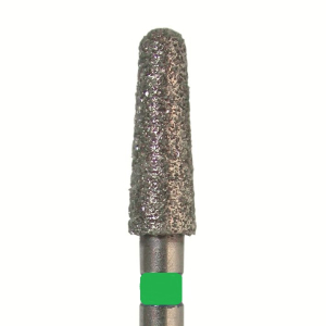 Стоматорг - Бор алмазный 849 010 FG. зеленый , 5 шт. Форма: конический с круглым кончиком