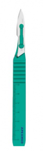 Стоматорг - Скальпель одноразовый стерильный №20 APEXMED (10 шт/уп) из нержавеющей стали с пластмассовой ручкой Apexmed