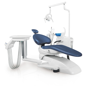 Установка стоматологическая BZ636 plus с боковой нижней подачей  цвет Р10 синий - Fengdan