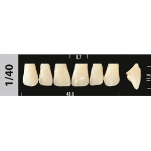 Стоматорг - Зубы Major B4  1/40 фронтальный верх, 6 шт (Super Lux).