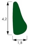Стоматорг - Восковые анатом. профили, цвет зеленый, 15 шт. в упаковке