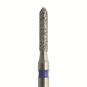 Стоматорг - Бор алмазный 867 009 FG, синий, 5 шт. Форма: цилиндр с усеченным концом