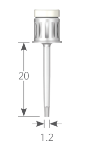 Стоматорг - Ключ для винтов ручной, длина рабочей части - 20 мм, диаметр 1.2 мм.