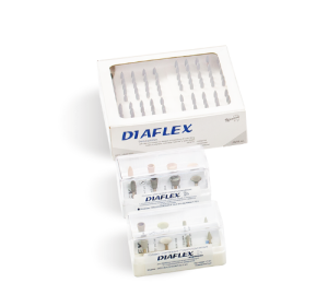 Стоматорг - Головки эластичные Diaflex модели СК15, СК16, СК17, СК18 (8 шт.) с алмазным наполнением (Целит)