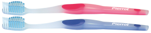 Щетка зубная Pierrot Action Tip MEDIUM  жесткая, голубая и розовая  2 шт. 