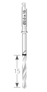 Стоматорг - Сверло NAVI диаметр 2,0 мм, длина 15 мм .